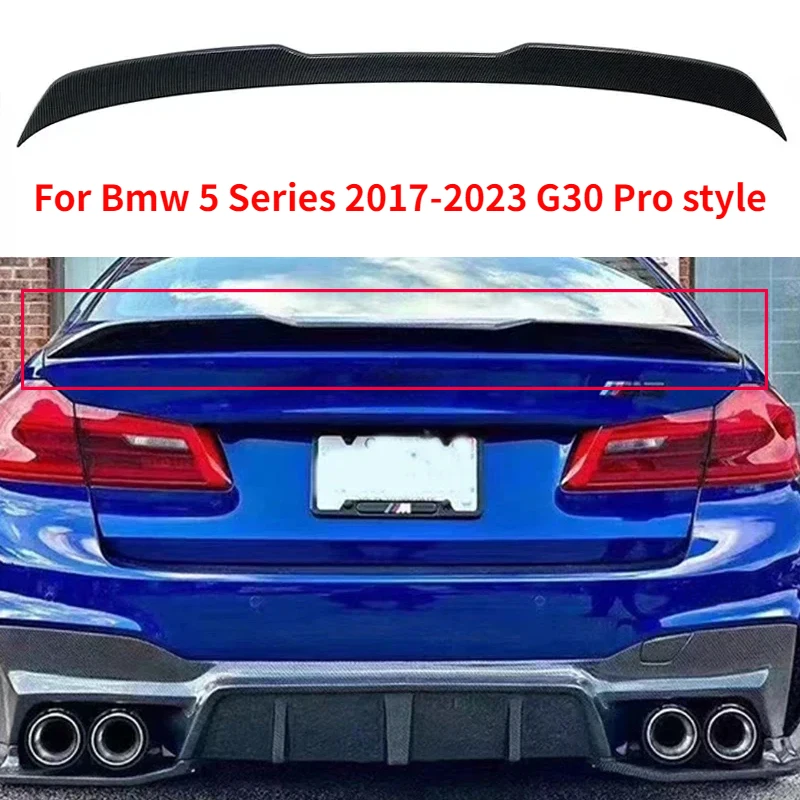 

Fit For Bmw 5 Series 2017-2023 G30 F90 M5 Performance Pro Style Rear Trunk Roof Spoiler Lip Wing Body Kit Car Accessories