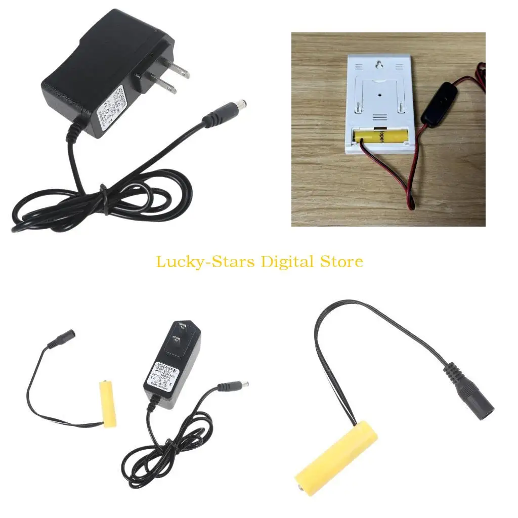 

T3EE Replace AA Battery Power Supply Adapter For 1.5V AA Battery Eliminators for LED Light Electronics Power Continuous