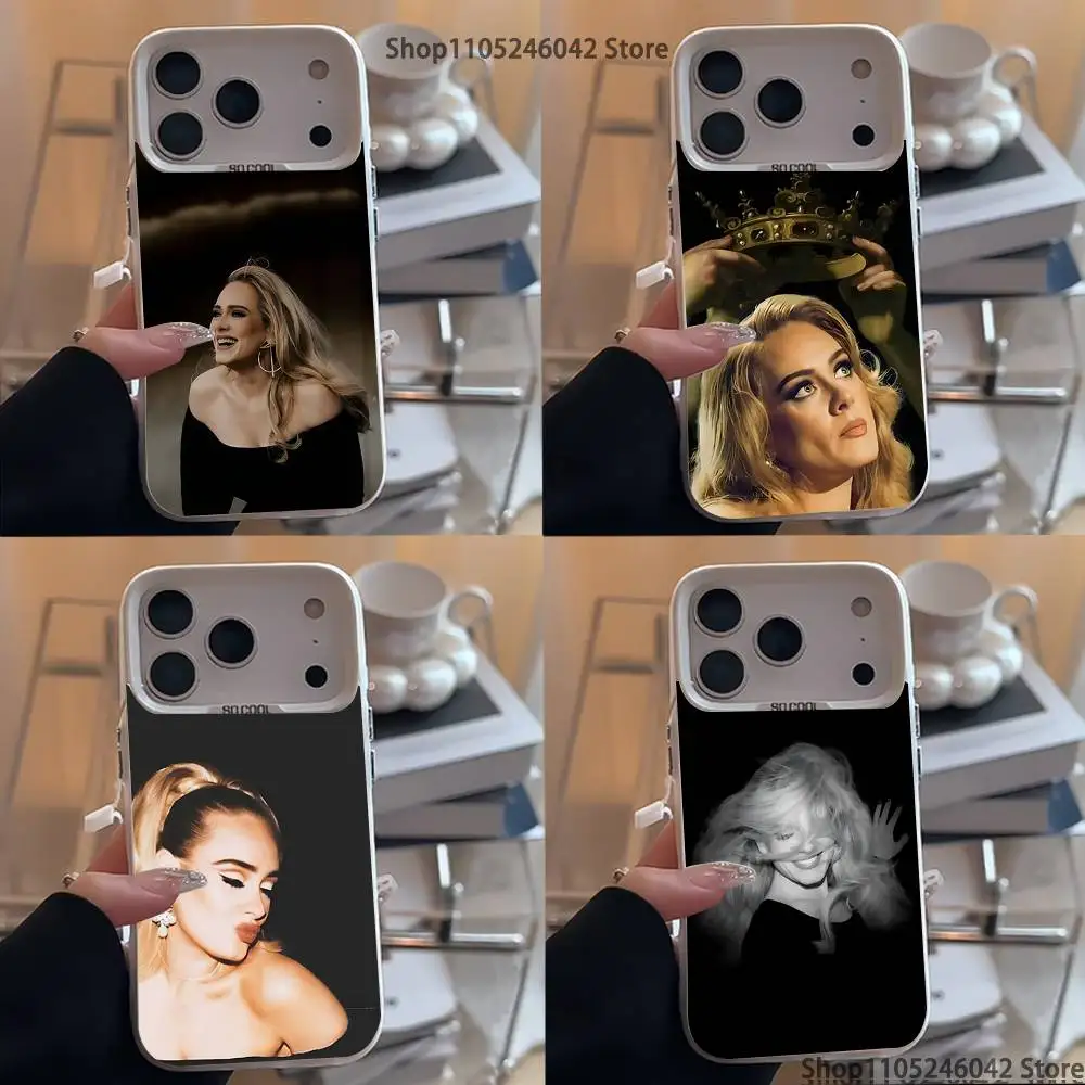 

Singer A-Adele For White Candy Matte Cover iPhone 17,16,15,14,13,12,11,Mini,Pro,E,SE4,XS,MAX