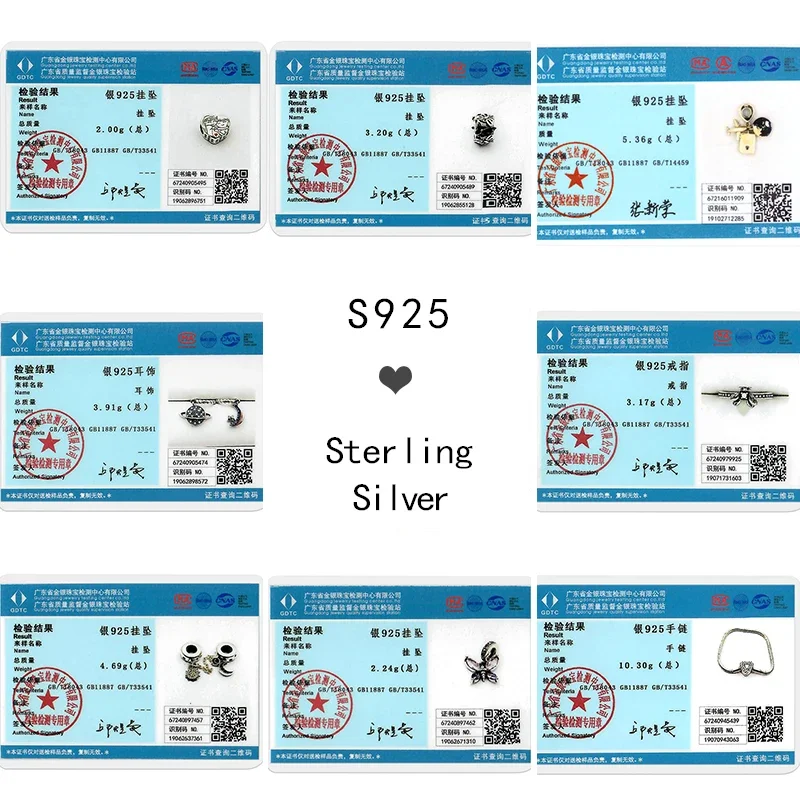 Round 925 Silver Clasp Pave Clip Charms Blue Star Moon Butterfly Slide Safety Chains Spacer Beads Fits Original Bracelet Jewelry