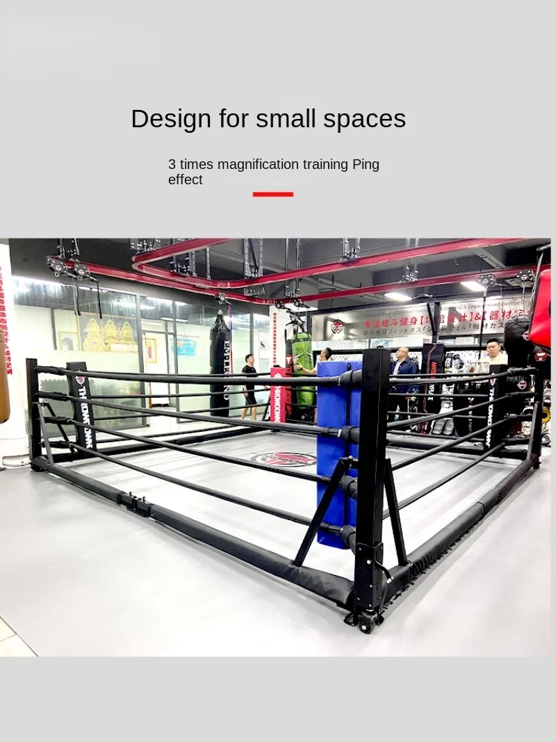 foldable storage boxing ring floor octagonal cage rope fighting ring