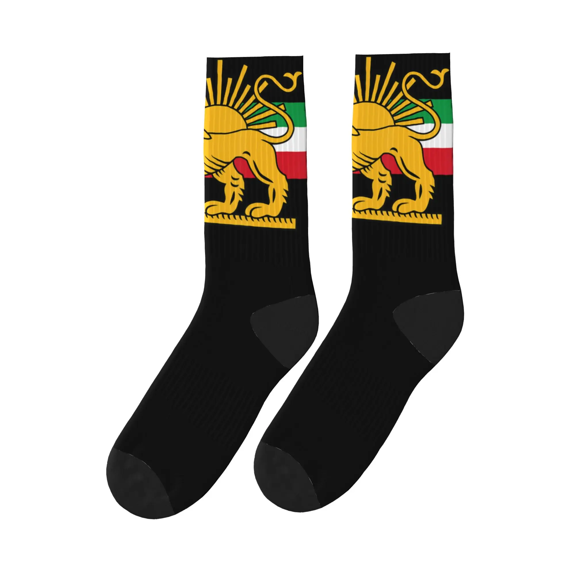 

Shir o Khorshid Lion and Sun Iran Socks Anti Bacterial Stockings Men Comfortable Outdoor Socks Autumn Korean Custom Socks