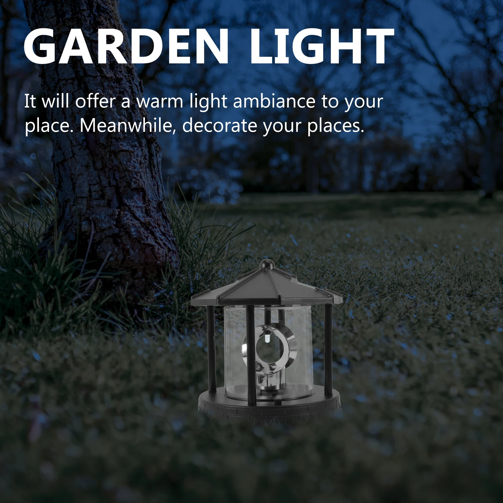 

Solar Lighthouse Decorative Lights Outdoor Garden Large Ornaments Garland Led Lighting Saving Sturdy Design Paths