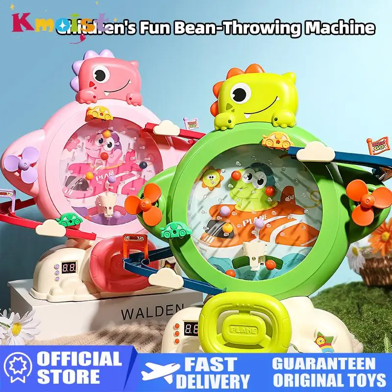 

Dinosaur Mini Catching Game Console With Music Track Car Arcade Toddler Hand-Eye Coordination Early Education Tabletop Game Toy