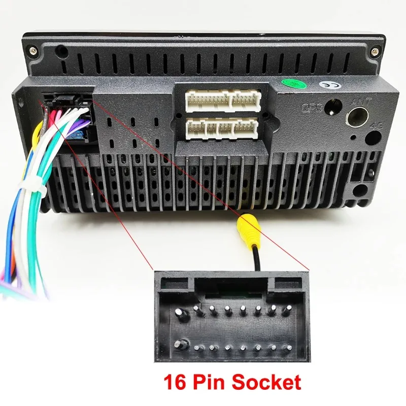 CAN Bus Wiring Harness Adapter for V-W Golf 7 Jetta Polo Caddy Tiguan,Quadlock 52 Pin Cable,for 16 Pin Car Android Multimedia