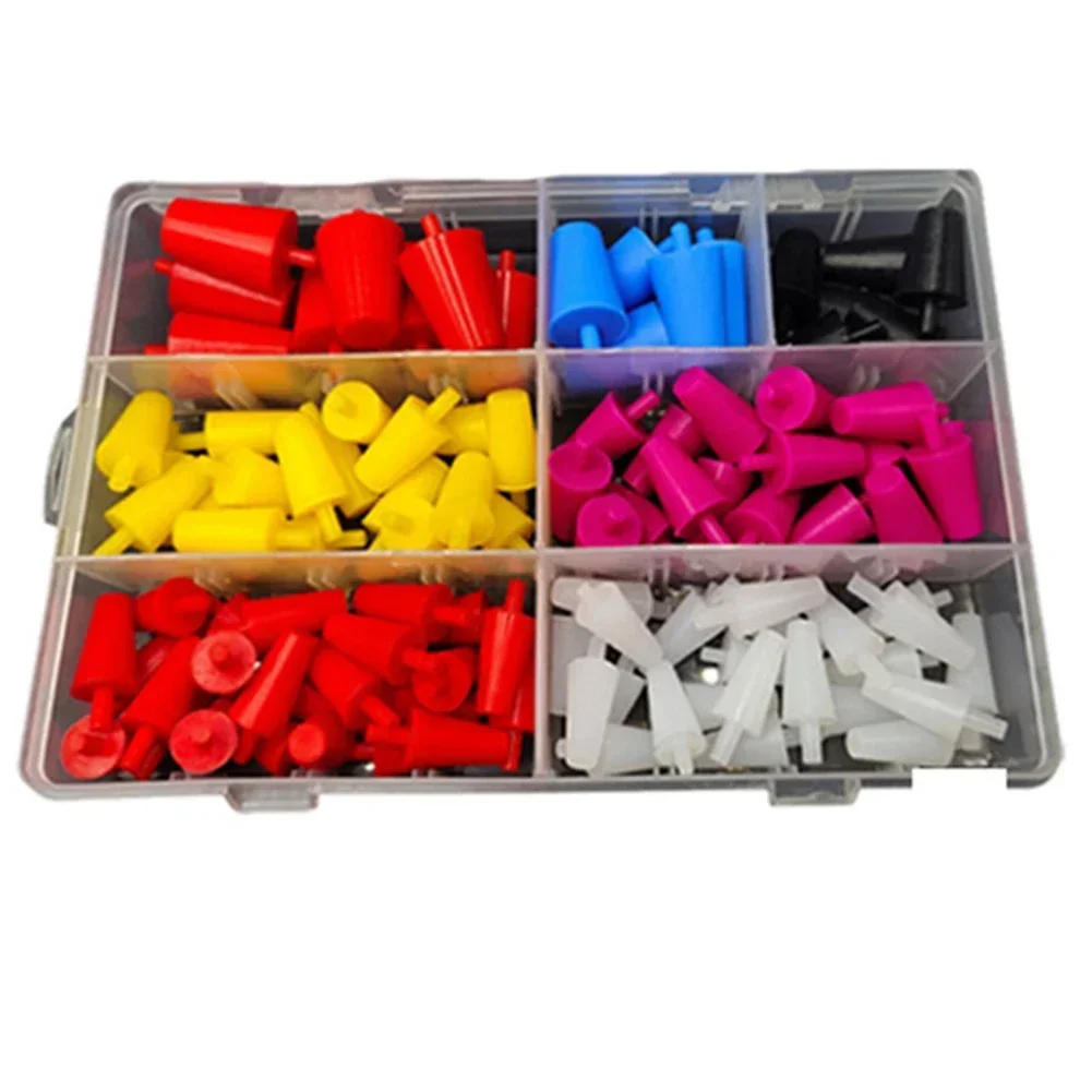 

60PCS Silicone Cone Plugs Tapered Hole Plug Kit For Covering Holes In Powder Spraying Withstanding Temperatures Up To 600 Degree