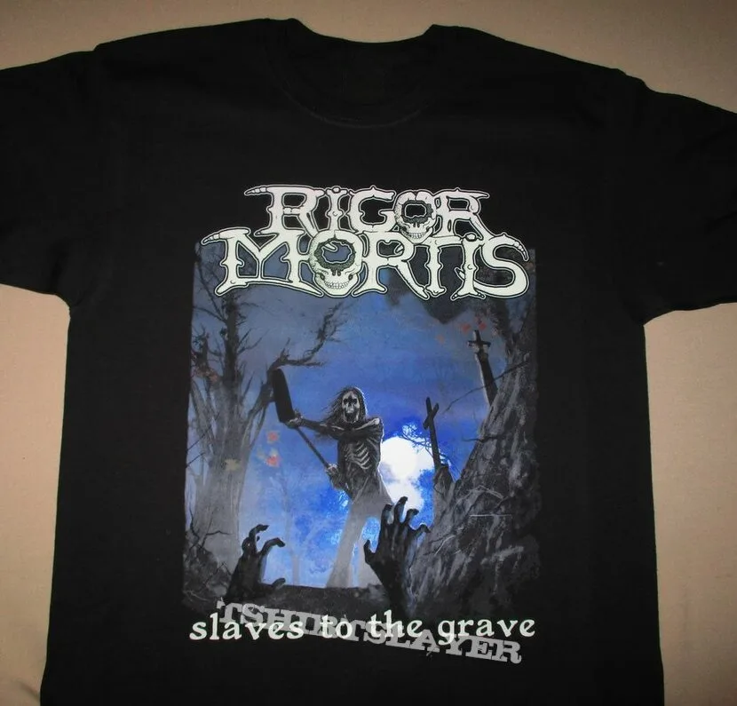 Rigor Mortis Slaves To The Grave T-Shirt Short Sleeve Black Men S to 5XL BE1505