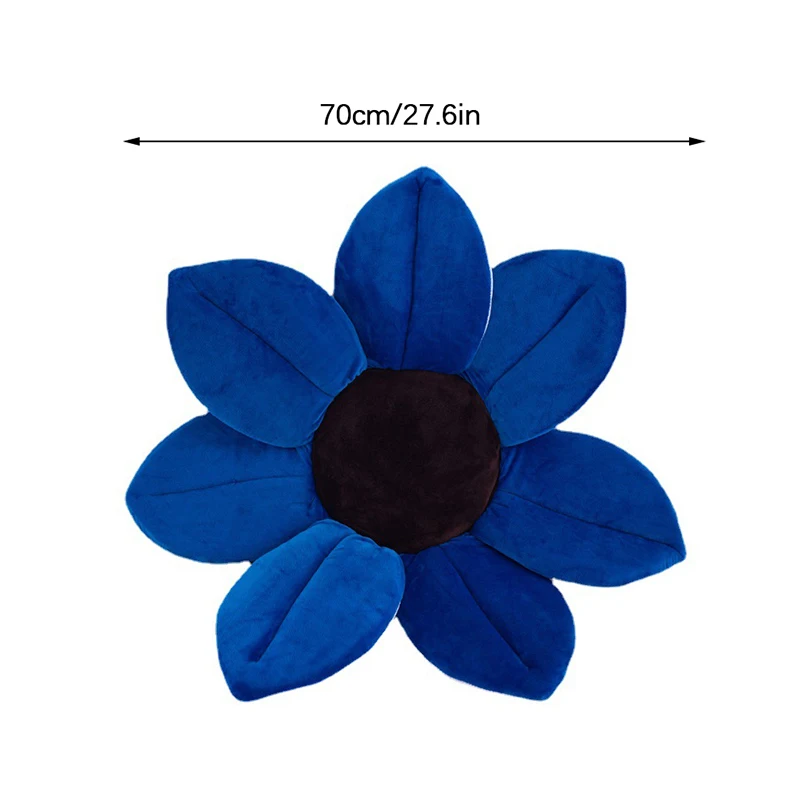 70cm Baby Blooming Bath Mat Flower Bathtub Newborn Foldable Four Petal Flower Shower Cushion Mat Baby Security Petal Seat Pad