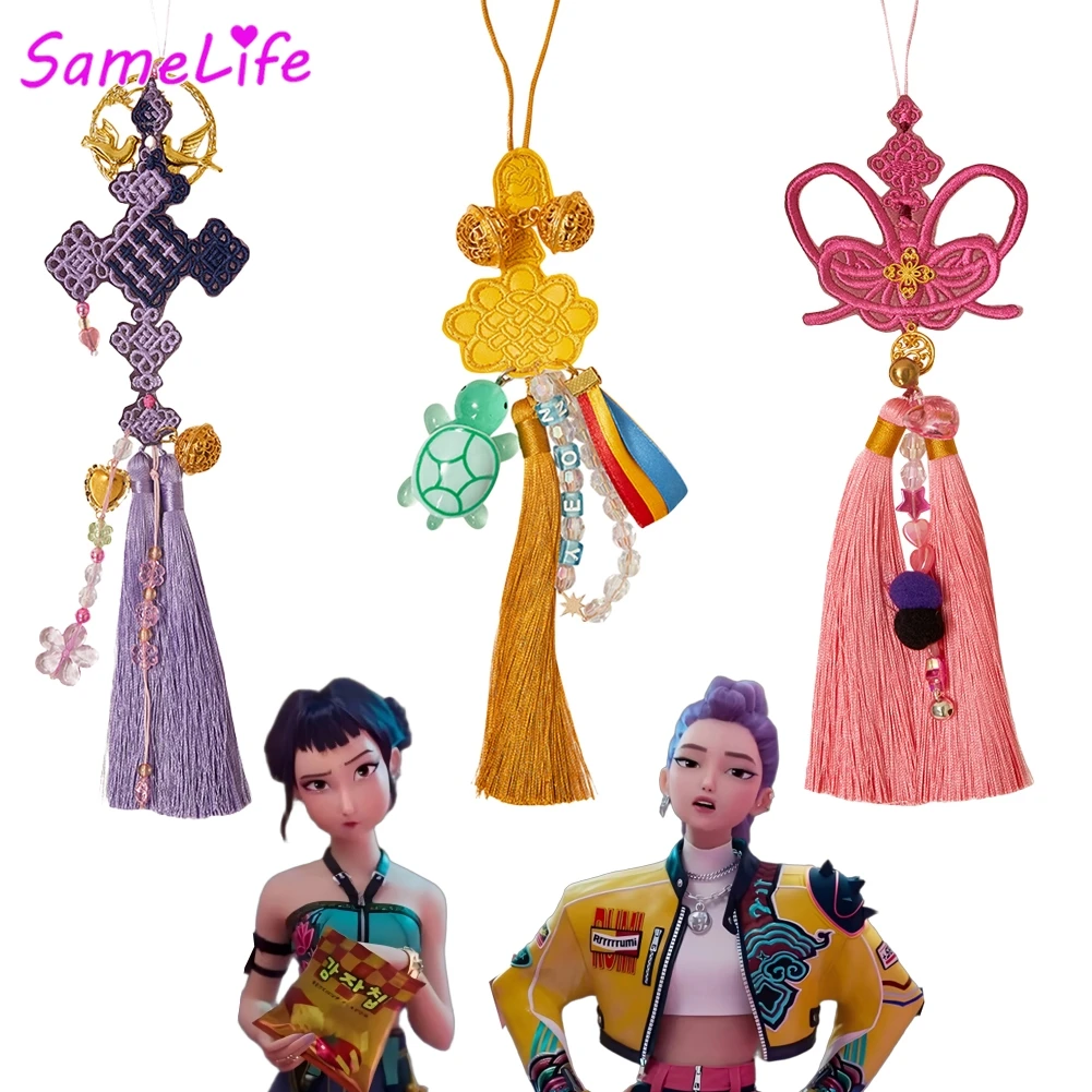 رومي زوي ميرا شرابة قلادة تأثيري الخيال مجوهرات 2025 الكرتون شيطان هنتر من KPop زي تمويه اكسسوارات هالوين