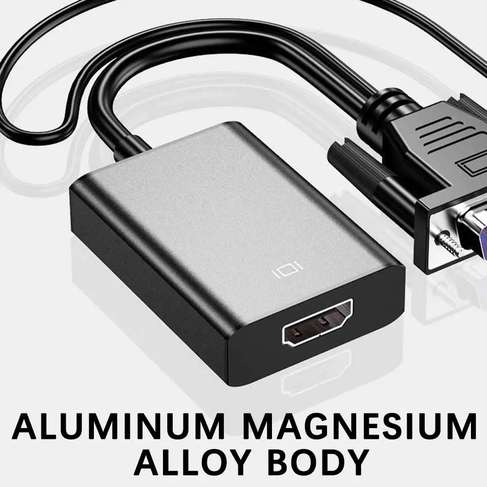 Multi-Purpose HDMI-compatible Adapter Cable with Audios/Power Supply Full HD 1080P Audios Video Converter for PC Laptops