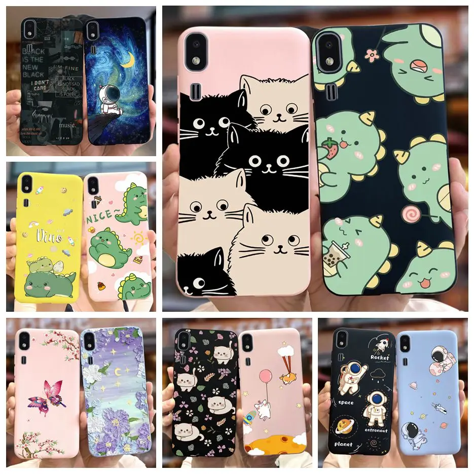 For Samsung Galaxy A2 Core Case SM-A260F Cute Dinosaur Cartoon Cover Soft Silicone Phone Cases For Samsung A2 Core A2Core Bumper