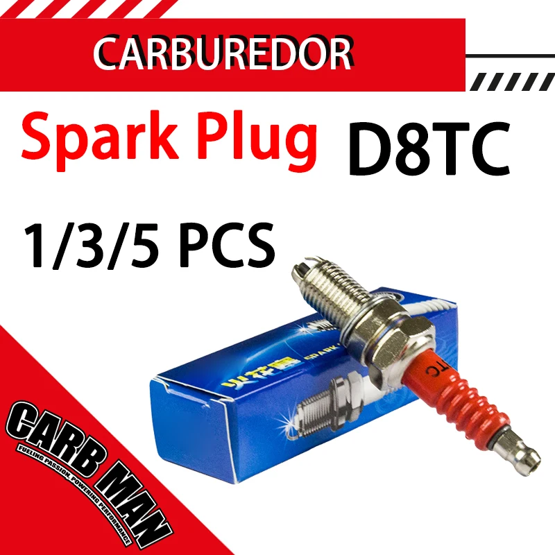 

D8TC 10mm Motorcycle Spark Plug For Honda CG125 CG150 CG200 CG250 125cc 150cc 200cc 250cc Off-Road Vertical Engine Scooter