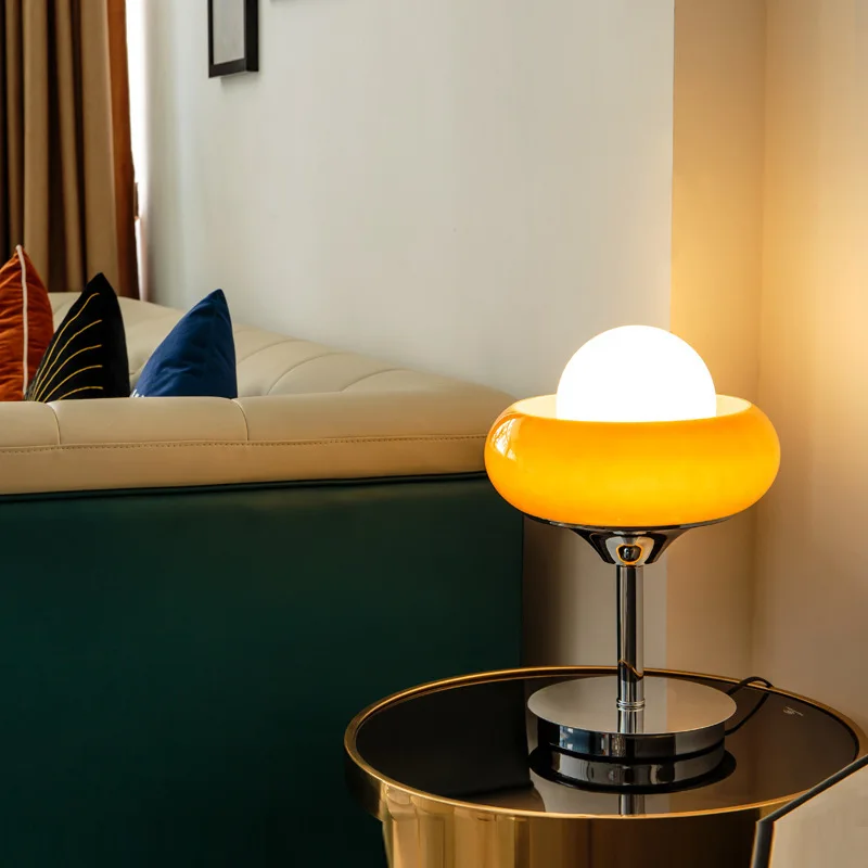 Imagem -04 - Nordic Retro Estilo Led Floor Lamp Quarto Sala de Jantar Ilha Iluminação de Mesa Pequena Lâmpada Pingente Iluminação Bedhead Marrom Laranja E27