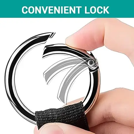 Portable Black Nylon Anti-theft Luggage Strap Holder Gripper Add Bag Handbag Clip Use To Carry Multitool Camping & Hiking Tool