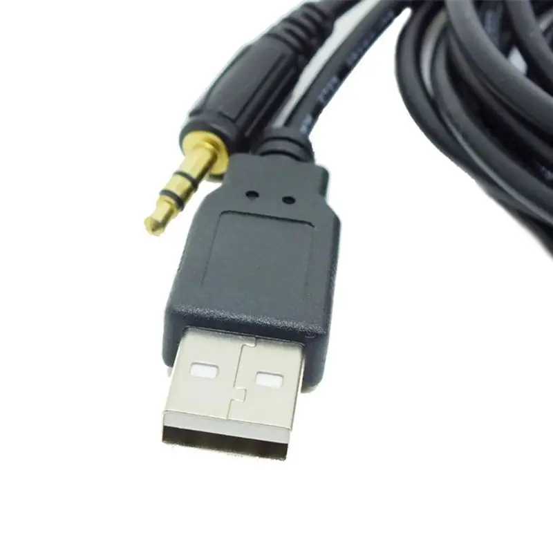 

1.5M Car Flush Mount USB Port Panel Auto Boat 3.5mm AUX USB Extension Cable Adapter Durable