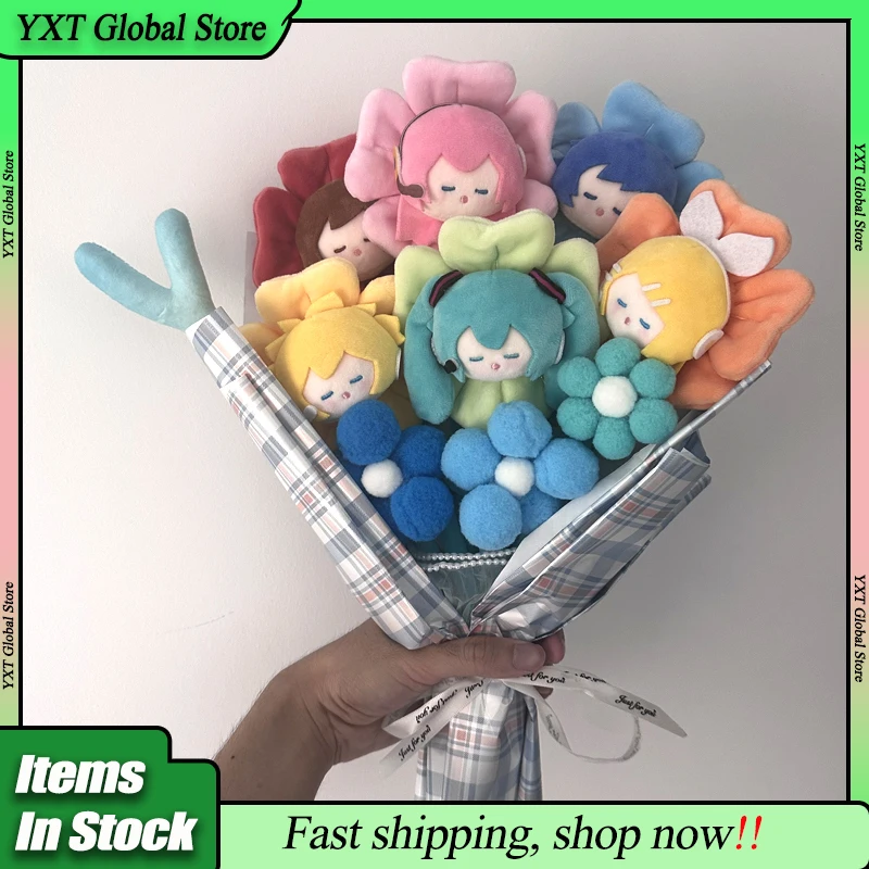 

Оригинальный букет Хацунэ Мику, серия слепая коробка, аниме-фигурка Мику Кагамине Рин и Лен Кайто, коллекция украшений, День святого Валентина