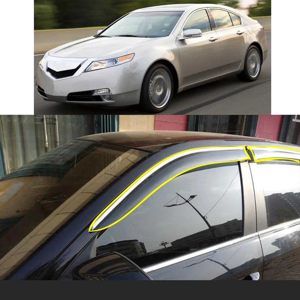 

Car Sticker Plastic Window Glass Wind Visor Rain/Sun Guard Vent For ACURA TL 2009 2010 2011 2012 2013 2014 2015 2016 2017 2018