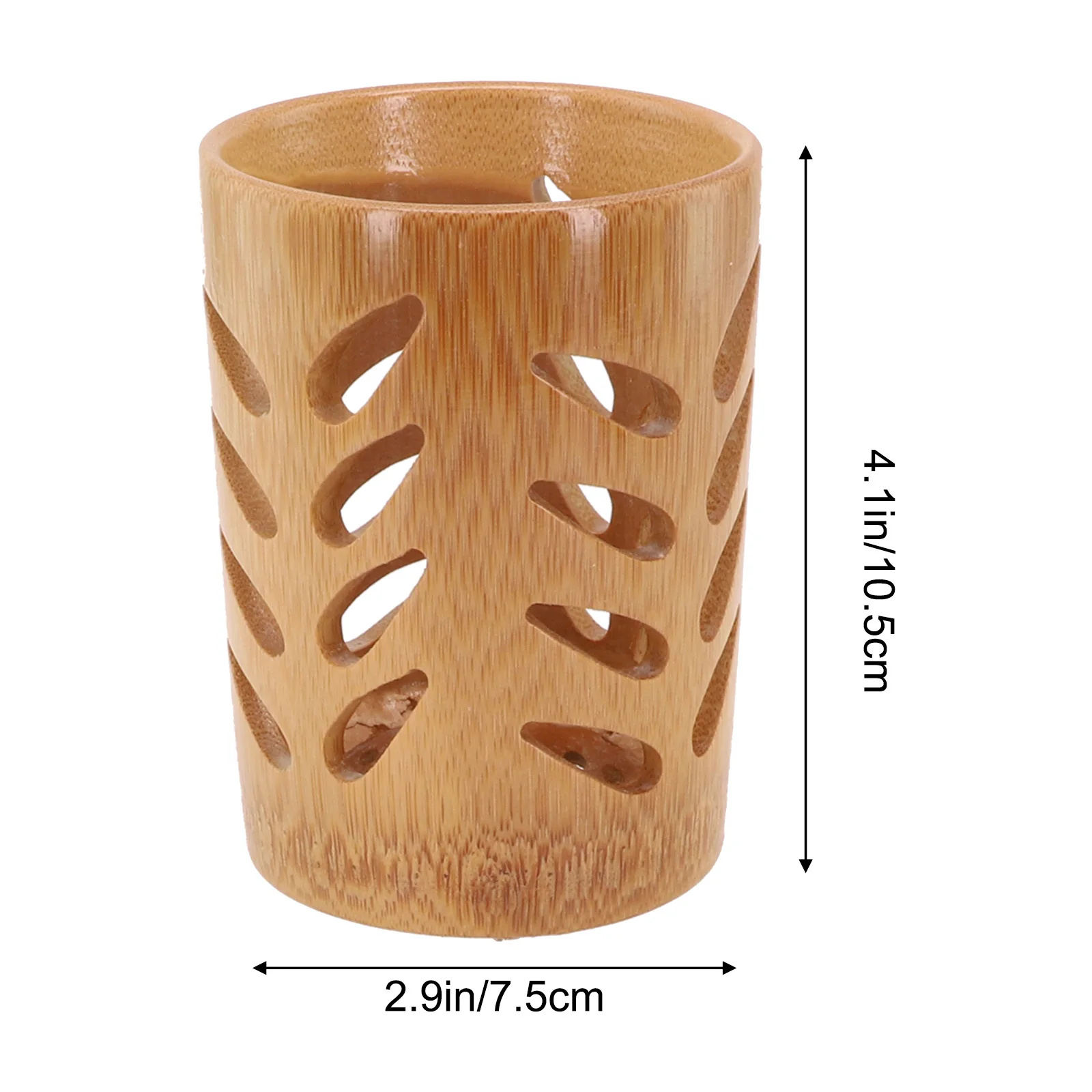 Carbonized Toothbrush Cup with Bottom Drainage and All Around Airflow Holes Suitable for Toothbrushes Makeup Brushes Pens