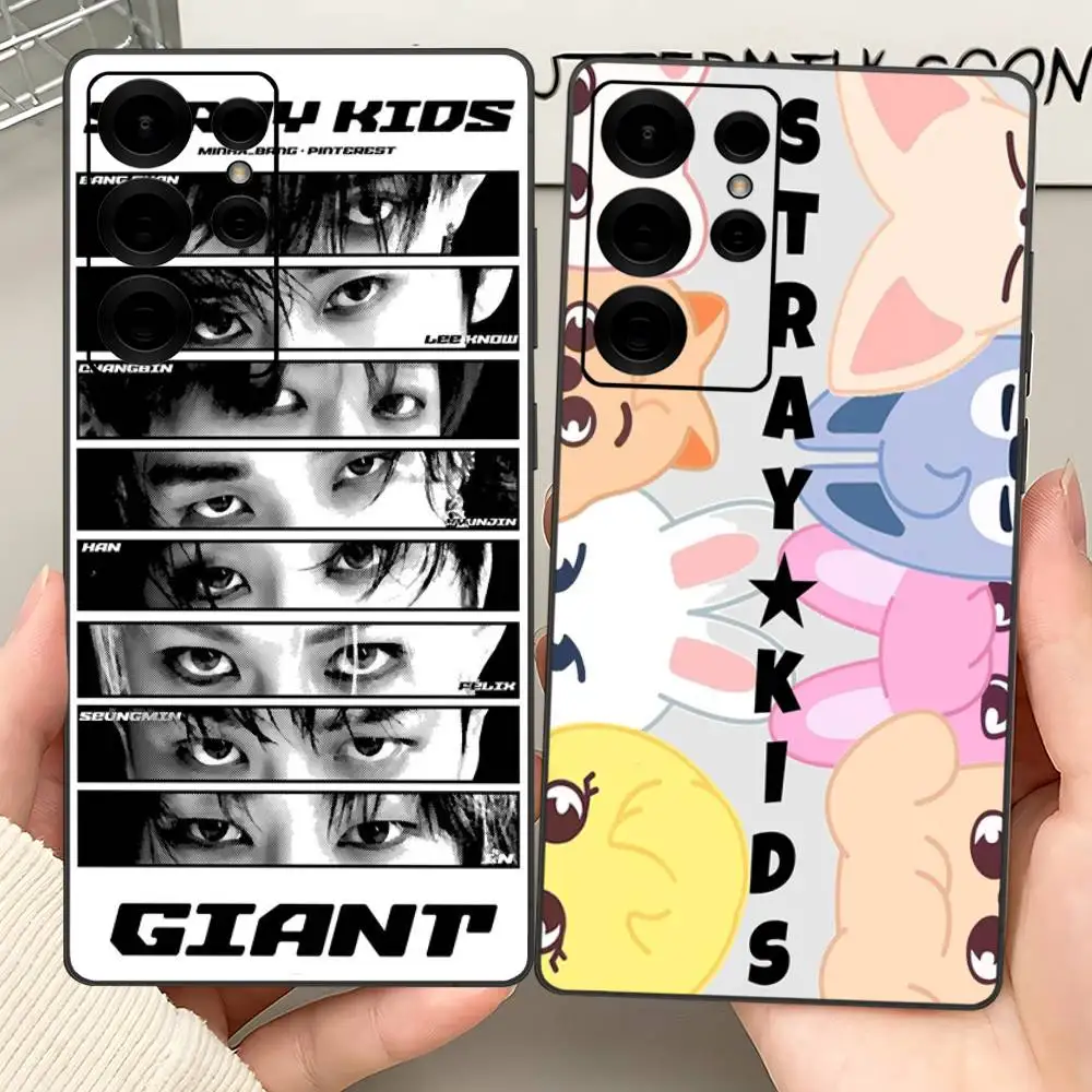 1PC Fashion Kpop S-Stray-Kids Phone Case For Samsung S 24 fe 25 Ultra plus 20 lite 21 30 22 23 24 22 Ultra 5G Fundas