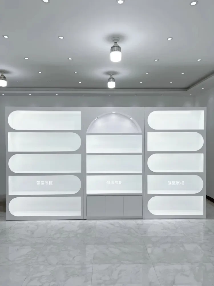 JYGBeauty salon display cabinet High-end skin care product display cabinet Nail art shelf Shelf