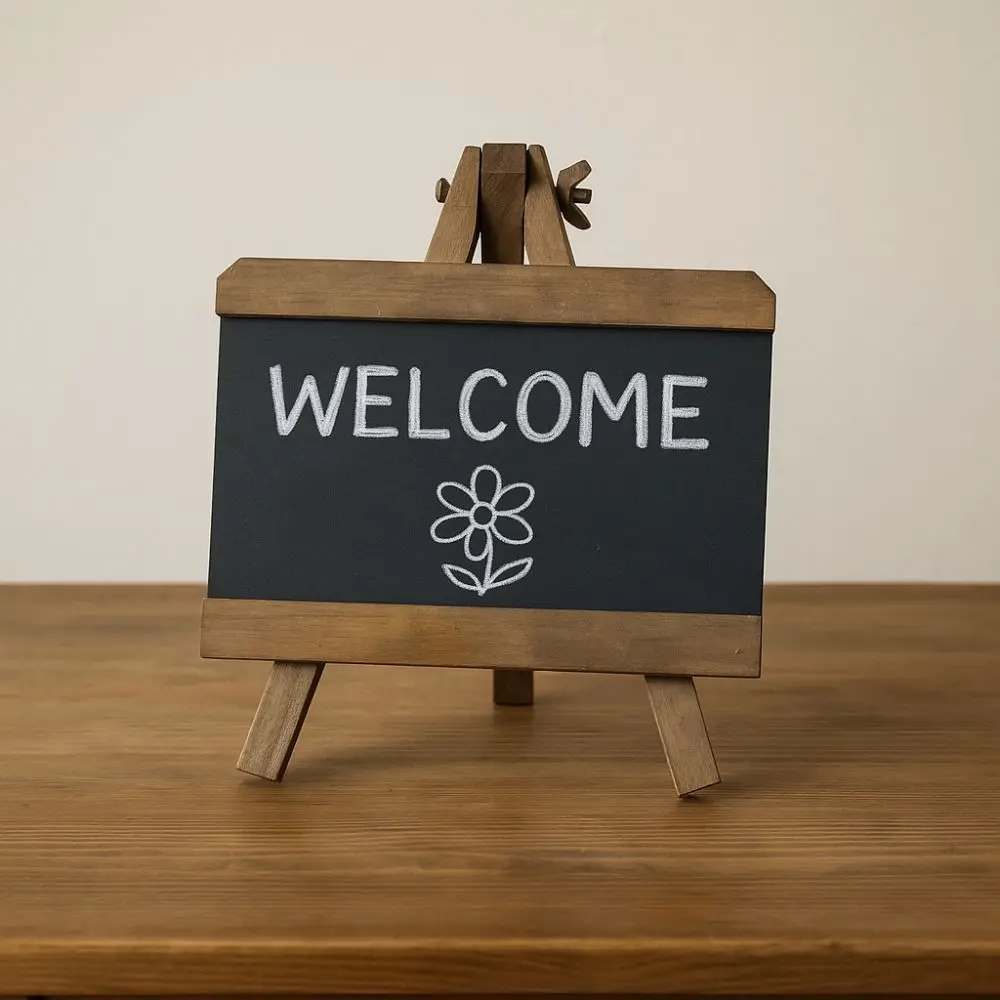 Mini Retro Bar Chalkboard Collapsible Multi-Function Desktop Memo Board Writing Board Nordic Style Erasable Chalkboard