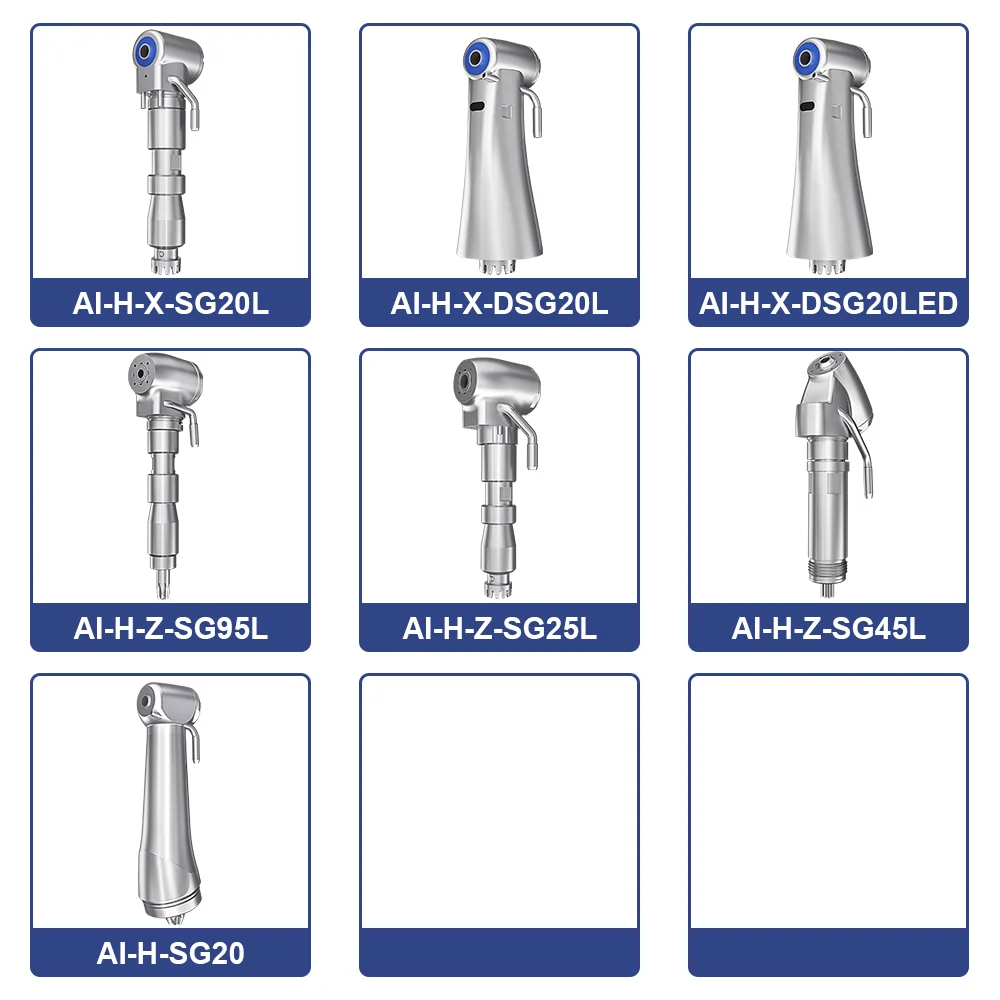 Contrangolo dentale manipolo testa ingranaggio centrale pezzi di ricambio a bassa velocità per cartuccia endodontica per impianto chirurgico serie AI-X/Z/SG