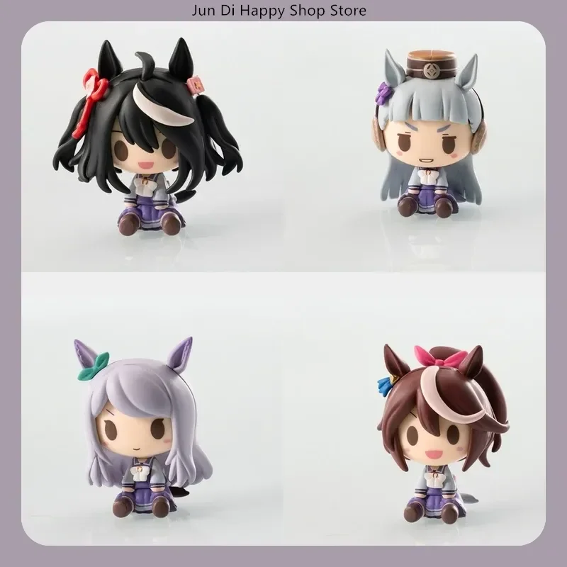 5cm uma musume kitasan preto tokai teio navio de ouro mejiro mcqueen bonito ver sentado pose anime figura coleção estátua presente