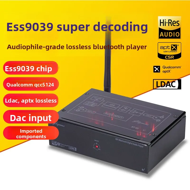 Hi-fi audiophile ldac/aptx lossless bluetooth player 9039 qualcomm dac decoder 9038 upgraded version