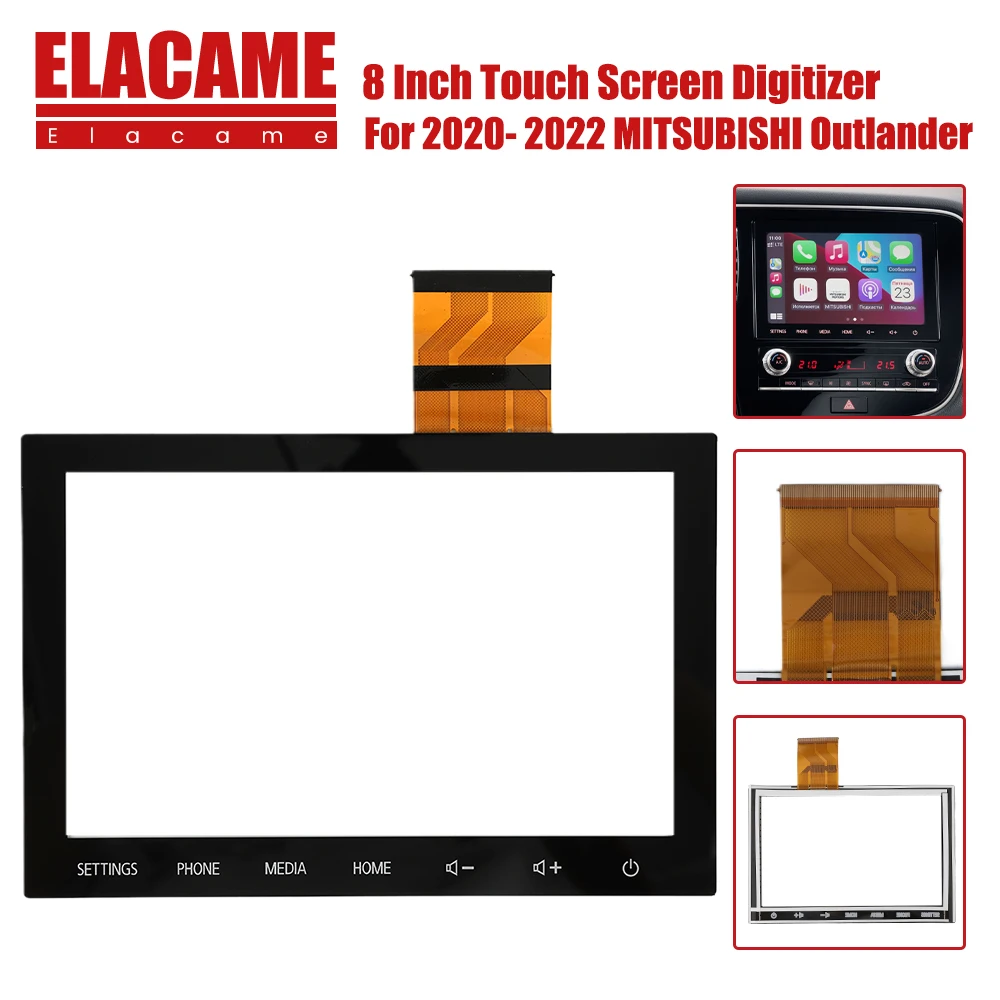 

8" LCD Display Touch Screen Glass Digitizer Panel 8740A104 8740A040 8740A130 For 2020-2022 Mitsubishi Outlander Car Accessories