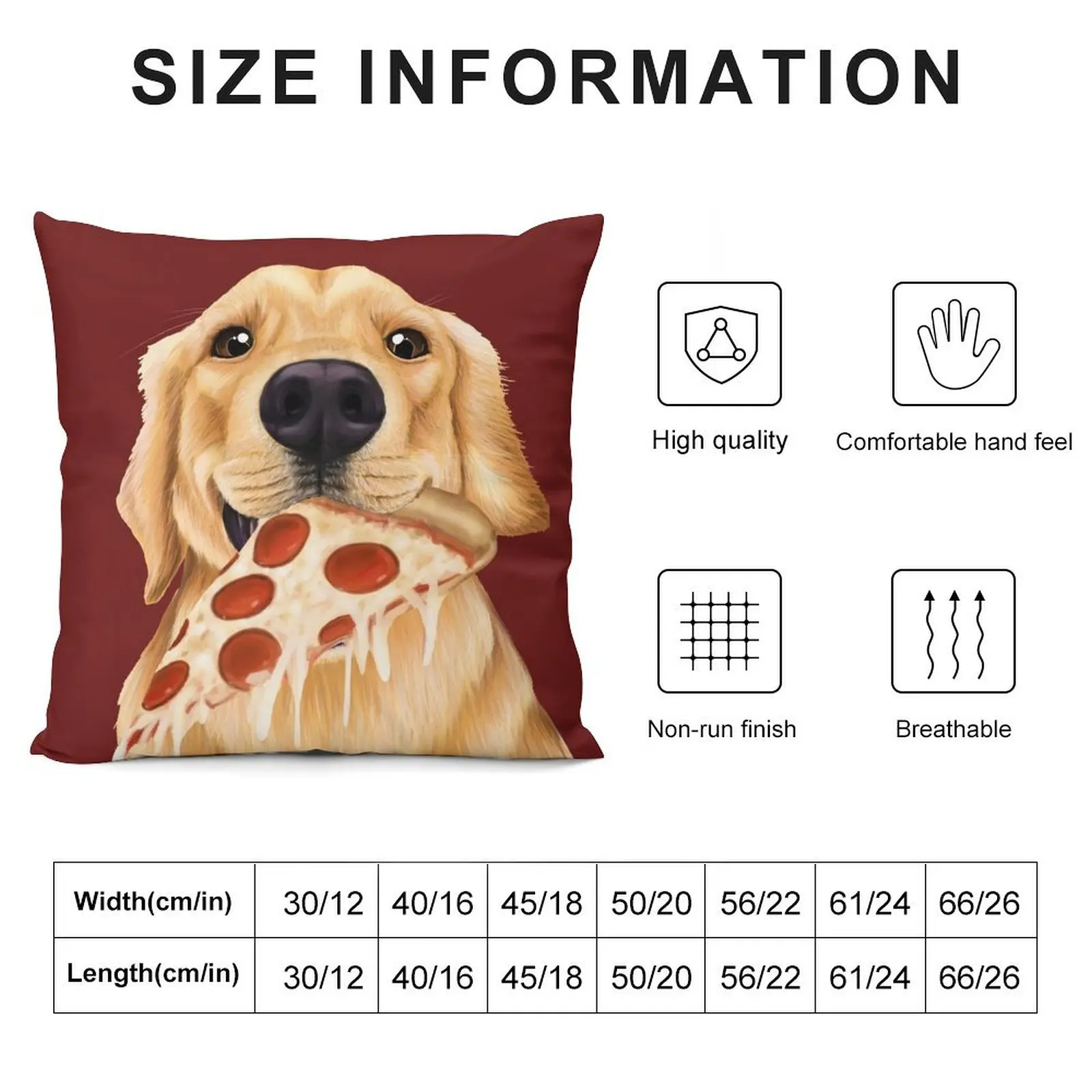 Golden Retriever eating pizza - dog with a slice of pizza Throw Pillow Pillows Aesthetic sleeping pillows Bed pillowcases pillow