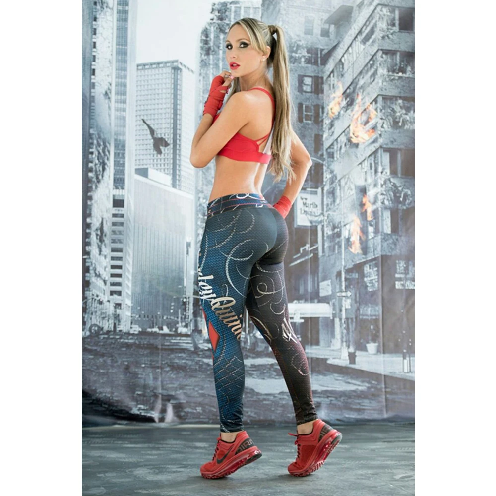 Women Sport Leggings 3D Print High Waist Running Pants For Yoga Quick Dry Sport Trouser Girls Gym Fitness Tights Sportwear Femme