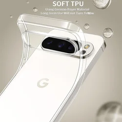 Ultra Thin Shockproof Silicone Case For Google Pixel 9A 9 ProXL 8 7 6 A Pro XL 8A 7A 6A Soft Cover Clear Ultra Thin Shell Funda