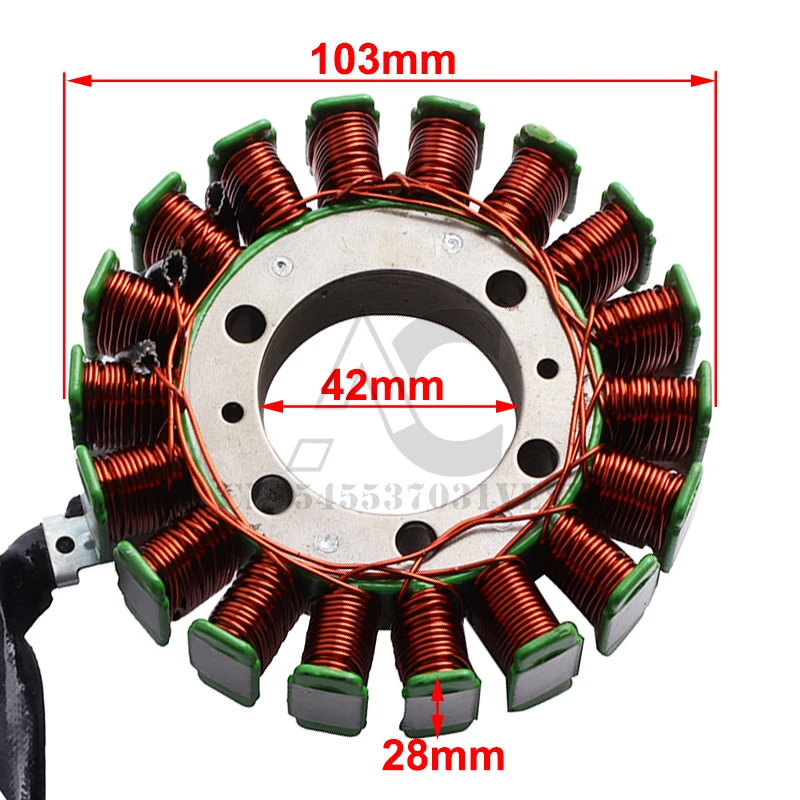 Motorcycle CF250 coil spring wind water cooled CH250 coil 18 pole 172 beach car ATV250 magneto stator