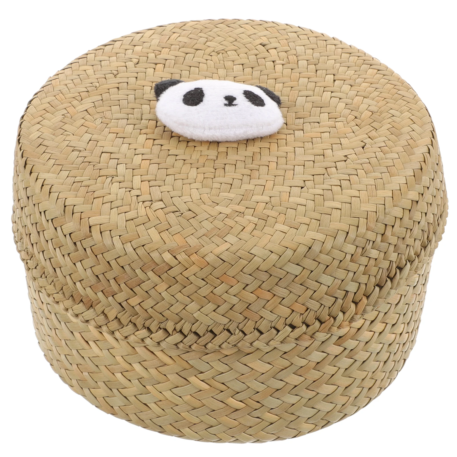 

Natural Woven Storage Basket Flowerpot Organizer Planter Bucket Vintage Style Lightweight Large Capacity for Home Party Wedding