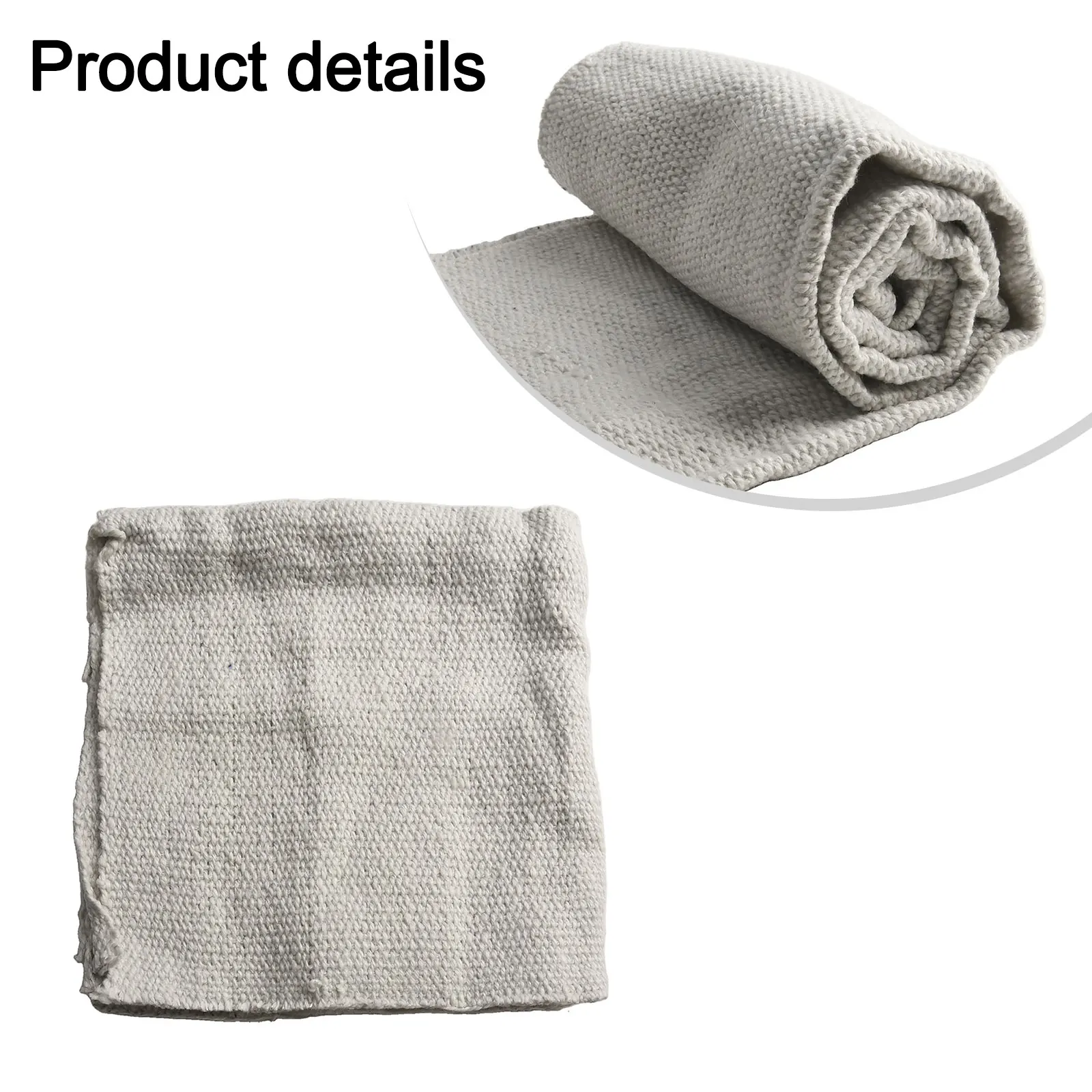 

100x50cm High Temperature Heat Insulation Cloth Ceramic Fiber Cloth Fire Curtain Electric Welding Flame Retardant