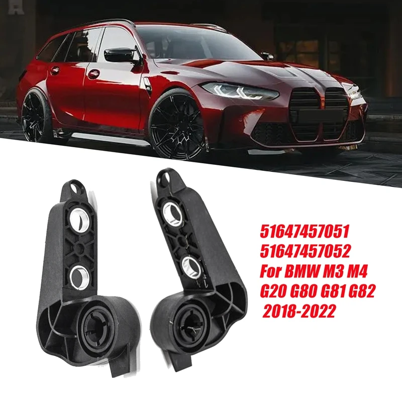 1Pair Car Bumper Upper Shutter Bracket 51647457051 51647457052 For BMW M3 M4 G20 G80 G81 G82 2018-2022 Air Duct Support Parts