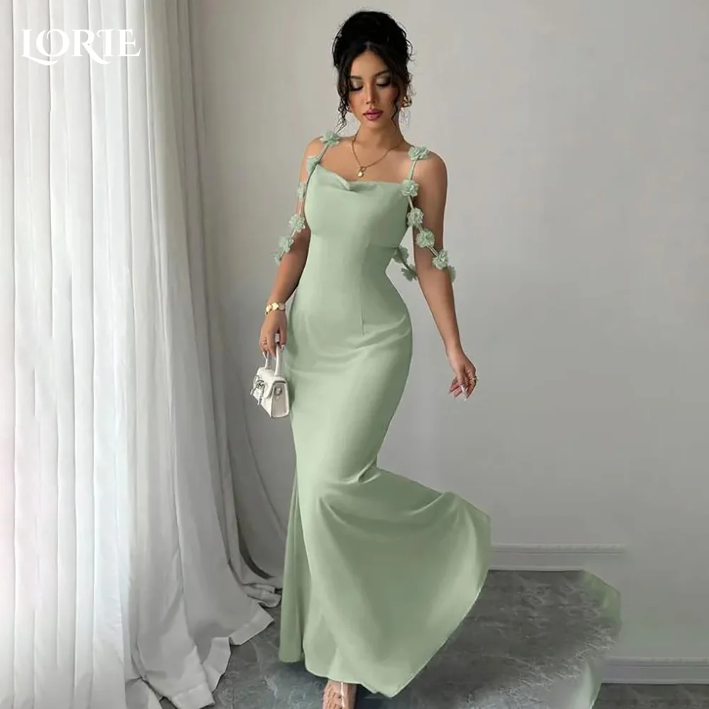 

LORIE Elegant Flowers Shoulder Mermaid Evening Dresses Sweetheart Bobycon Prom Gown Party Dresses Customized Brithday Gown 2026