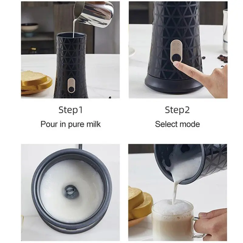 A69X-Automatic Electric Milk Foamer For Latte Chocolates Cappuccino Hot And Cold Milk Frother Foam Maker Coffee Machine US Plug