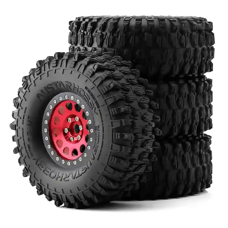 4Pcs 2.2 Inch Metal Wheel Hub Durable Upgrade Parts for 1/8 1/10 RC Crawler Axial SCX10 MJX H8H Stable Control Mod Accessories