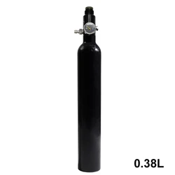3000Psi 200Bar 0.38L 380cc Aluminum Cylinder HPA Tank Air Bottle With Regulator Thread 5/8