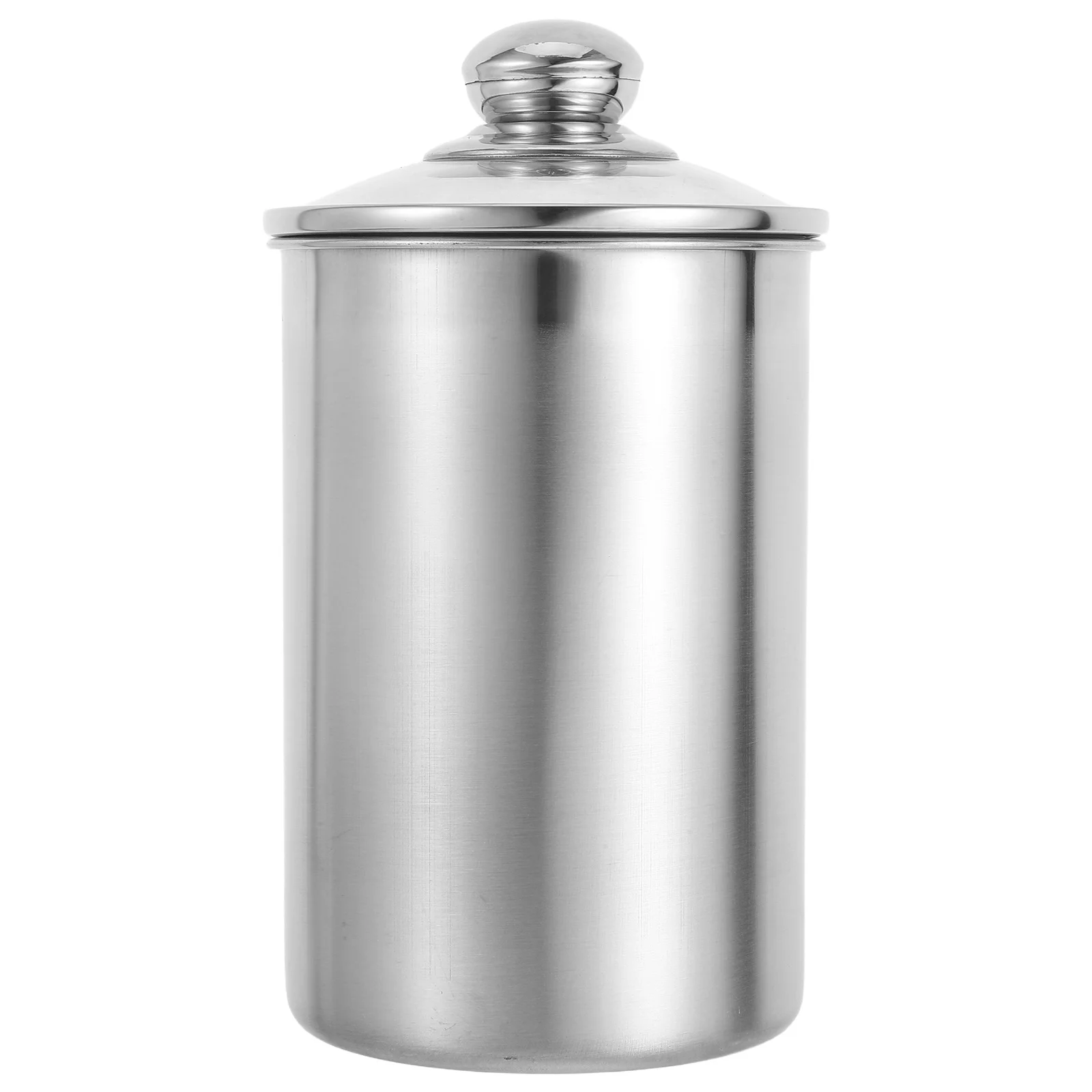 

1750Ml Food Sealed Storage Jar Stainless Steel Airtight Container With Transparent Glass Lid For Coffee Beans Tea Snacks Cereals