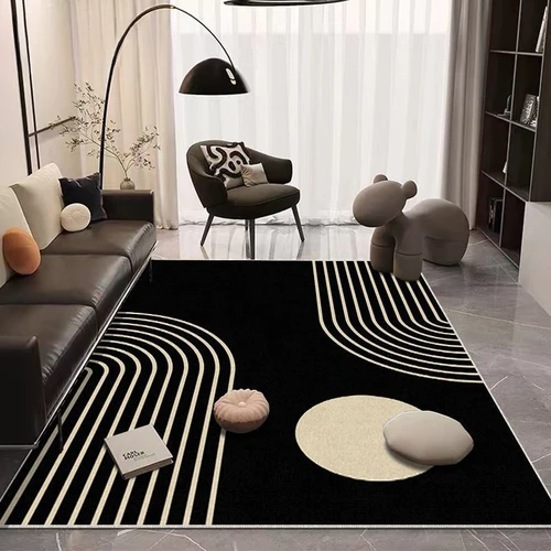 VIKAMA 거실 얼룩 방지 레트로 카펫, 저렴한 고급 크리스탈 벨벳 카펫, 가정용 소파 미끄럼 방지 카펫 