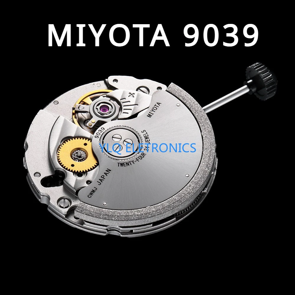 

New MIYOTA 9039 Watch Movement Replacement Parts Winding Stem 42 Hours Power Reserve Skeleton Clock 24 Jewels Skeleton