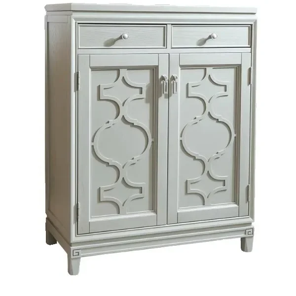 

Entrance Cabinet Mori Impression Furniture Shoe High-end Display Solid Wood Locker Side