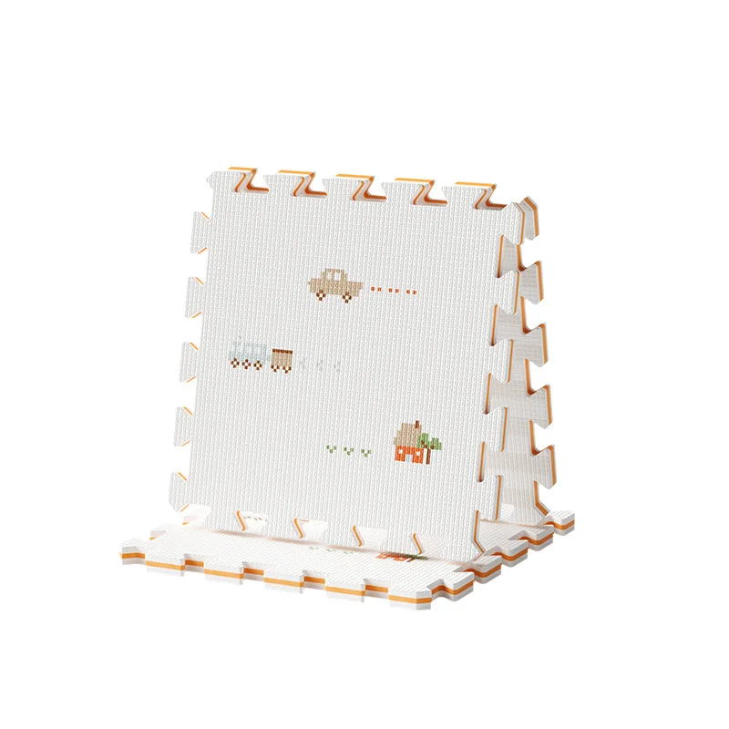 

Sunshine Orange Splicing Baby Crawling Mat Thickened