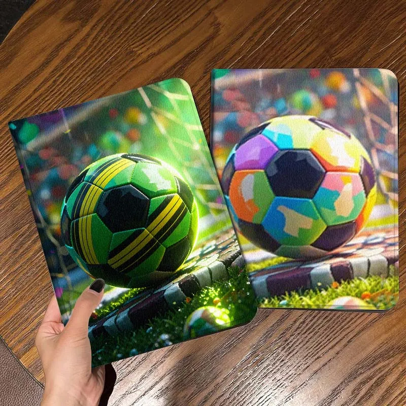 

Чехол для планшета Football Art, популярный для iPad Pro, Air, Mini 2, 3, 4, 5, 6, 7, 6-го, 7-го, 10-го, 11-го поколений, 10.2, 9.7, 10.5, 11 дюймов, складной, подарочный