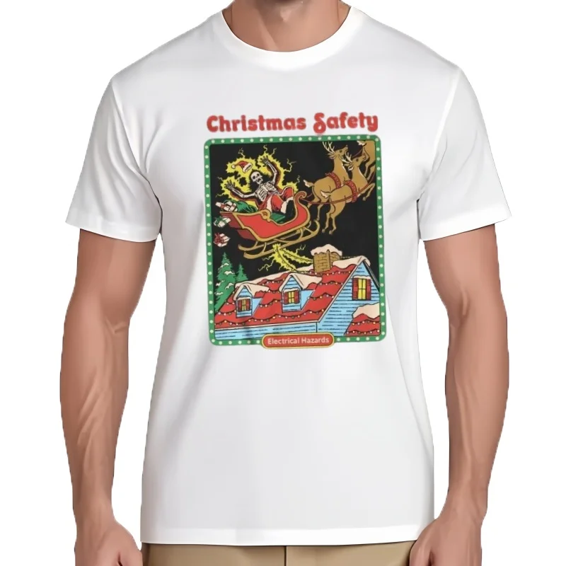 Camiseta de seguridad navideña de Steven Rhodes, negra
