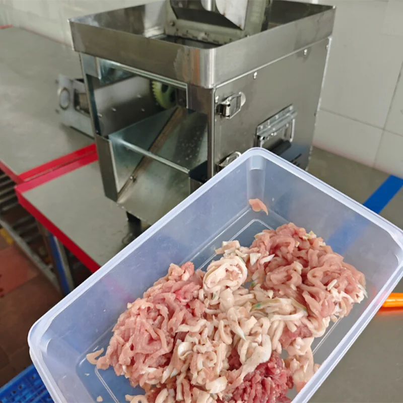 Commercial Automatic Meat Cutter Machine Electric Meat Slicer Stainless Steel Desktop Meat Grinder