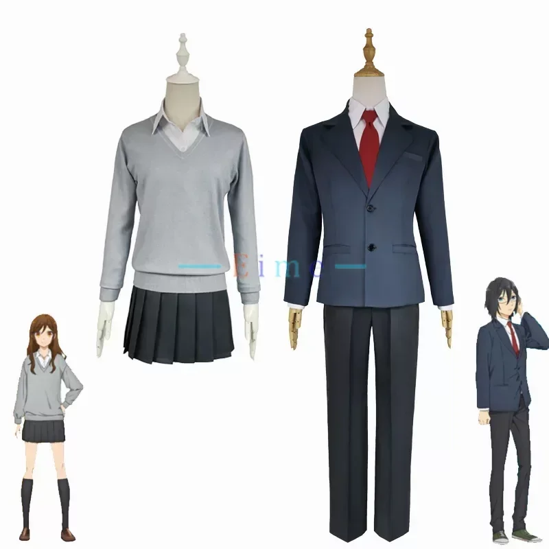 

Anime Hori san to Miyamura kun Horimiya Miyamura Izumi Hori Kyoko Cosplay Costume High School Uniform Party Outfits Custom Made