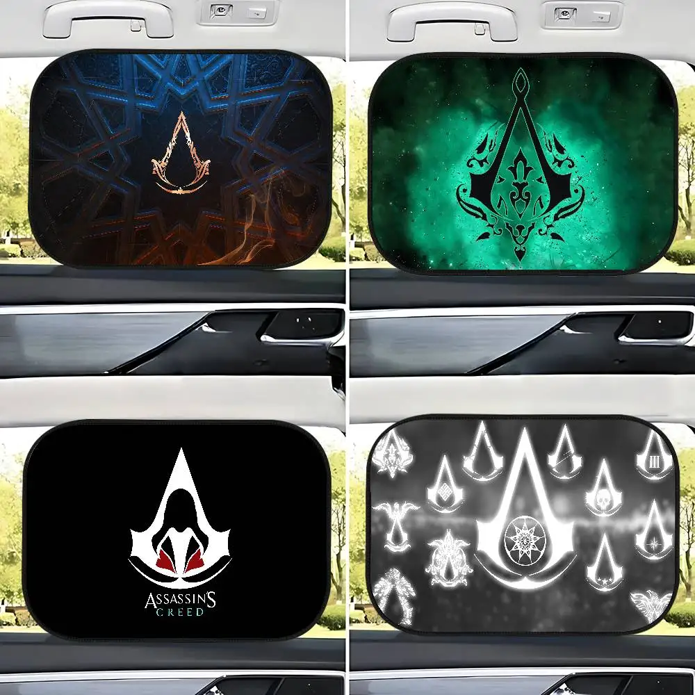 

Game A-ASSASSIN'S C-CREED LOGO 1-Pack Car Side Window Sunshade Heat Insulation Static Absorption Car Sun Barrier Driver Shade